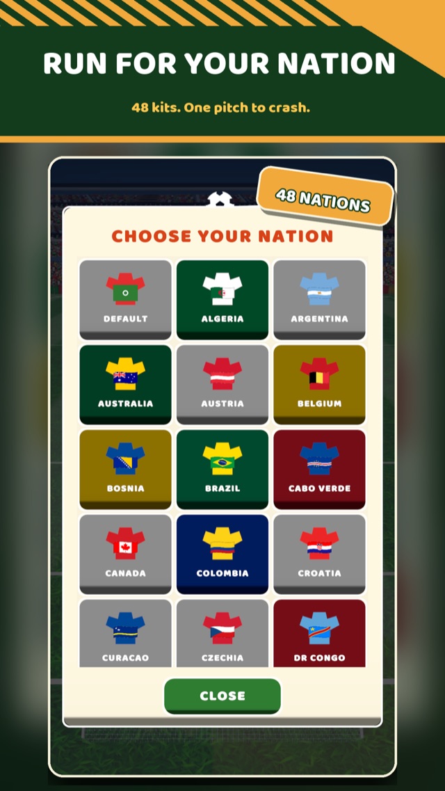 Nations — pick your flag