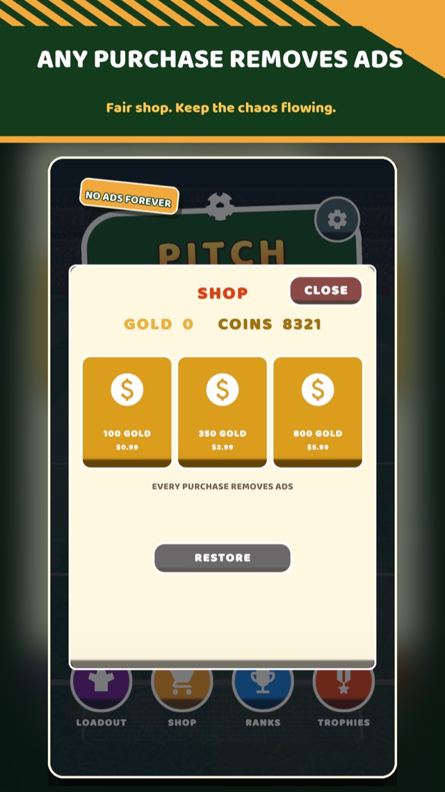 Shop — fair, no pay-to-win